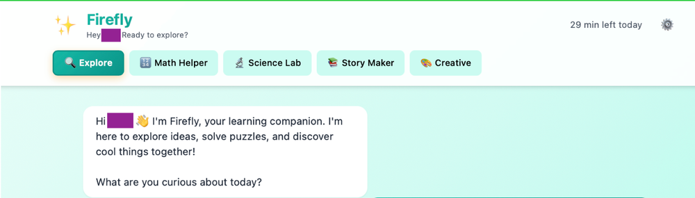 Firefly: A Safe AI Learning Companion for Kids