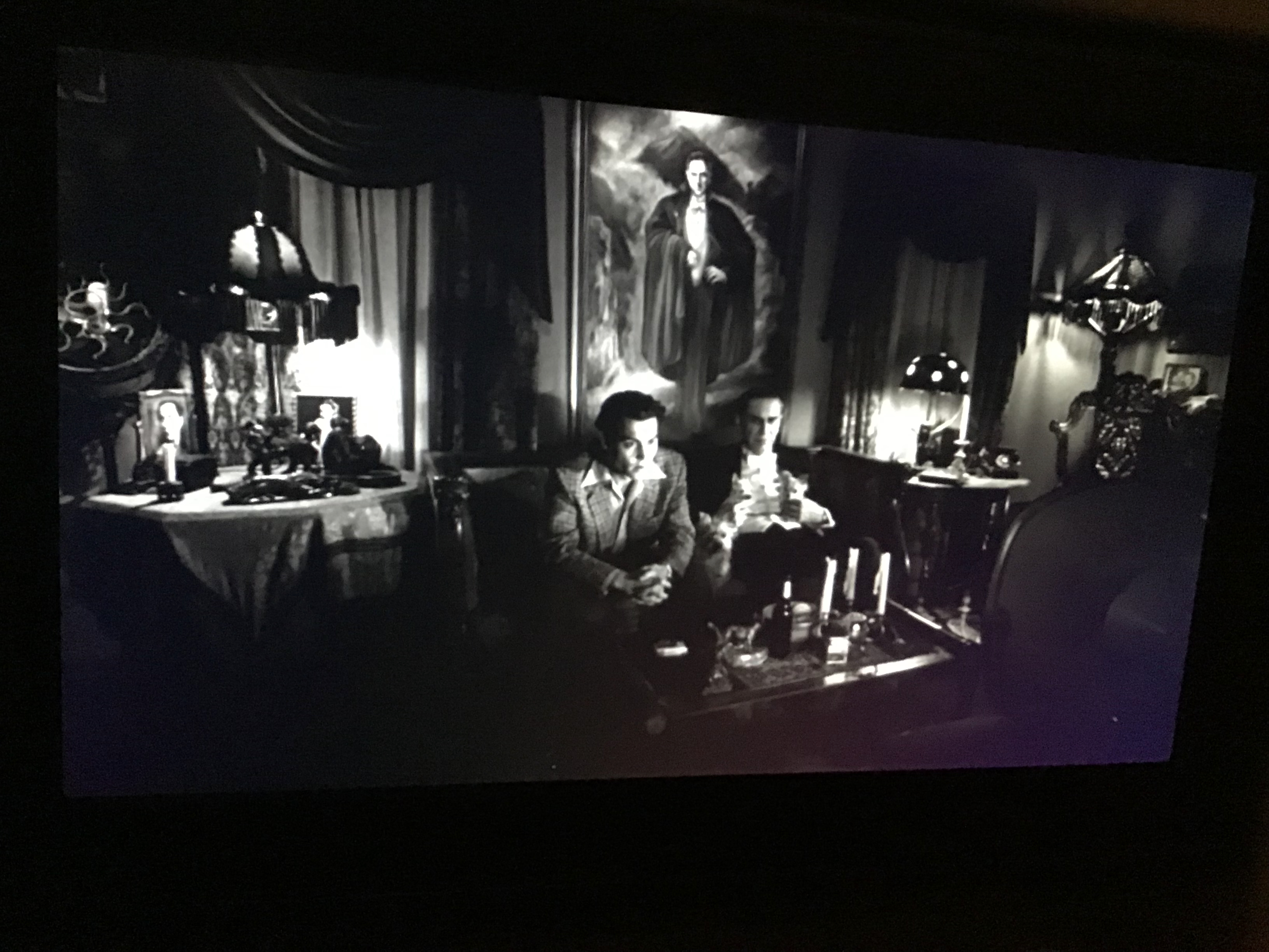 Watching vampire movies with Bela Lugosi