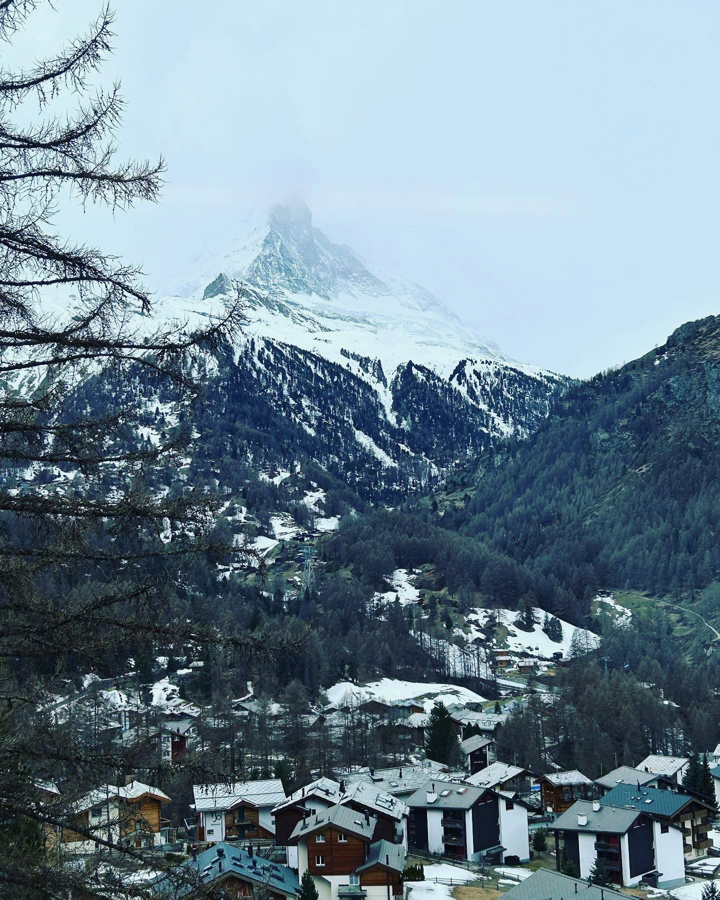 Matterhorn, viewed from where we were staying in Zermatt